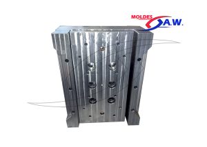 parte de molde de inyección de plástico fabricado en moldes aw